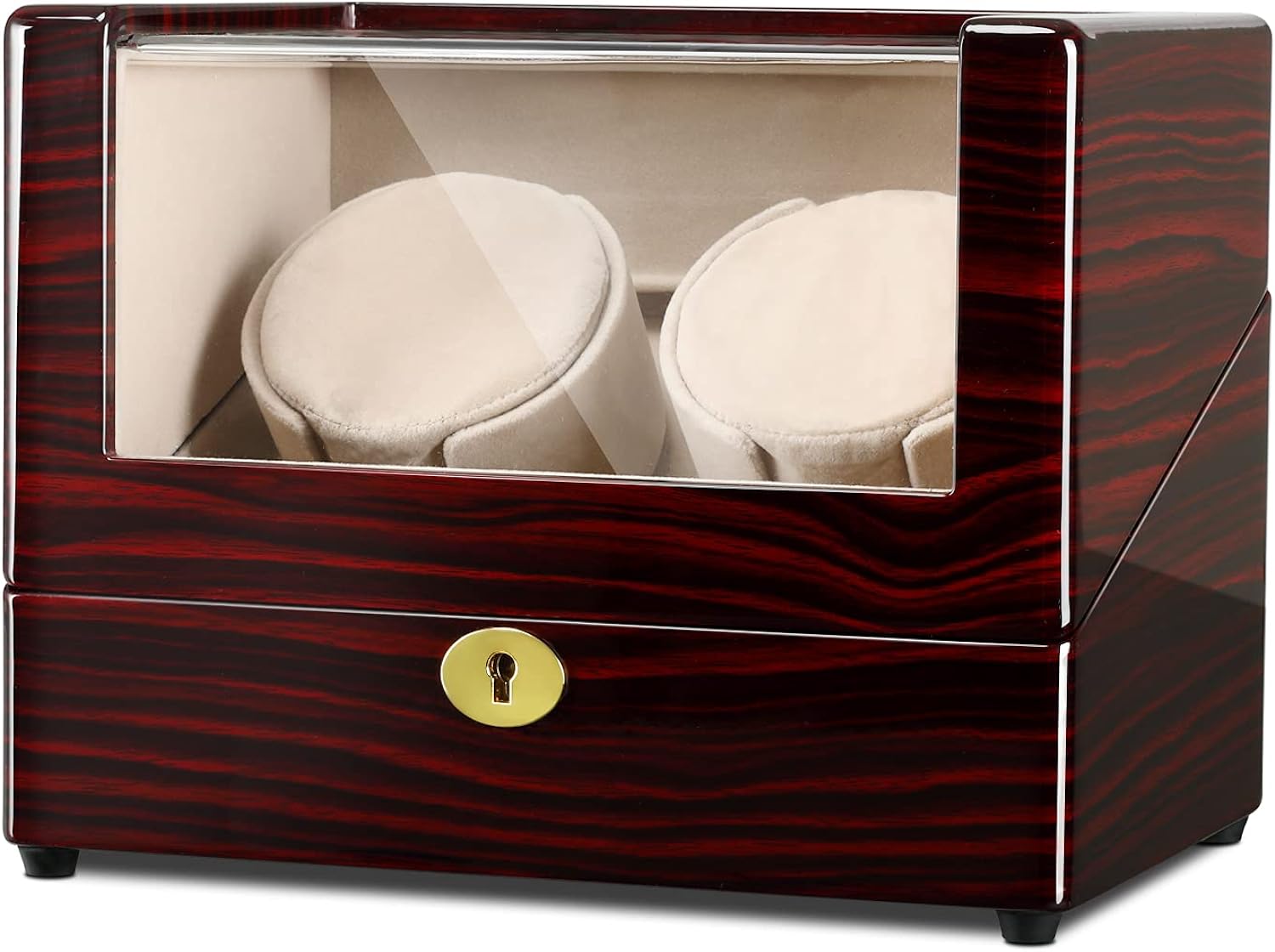 CHIYODA Watch Winder for Mens and Womens Automatic Watch with 2 Mabuchi Motors, LCD Touch Screen