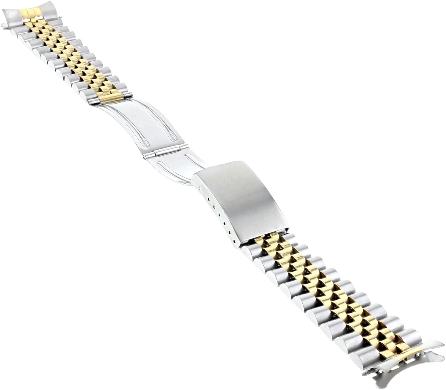 Ewatchparts 20MM JUBILEE WATCH BAND COMPATIBLE WITH ROLEX DATEJUST 16013,16200,16013 16233 16234 TWO TON