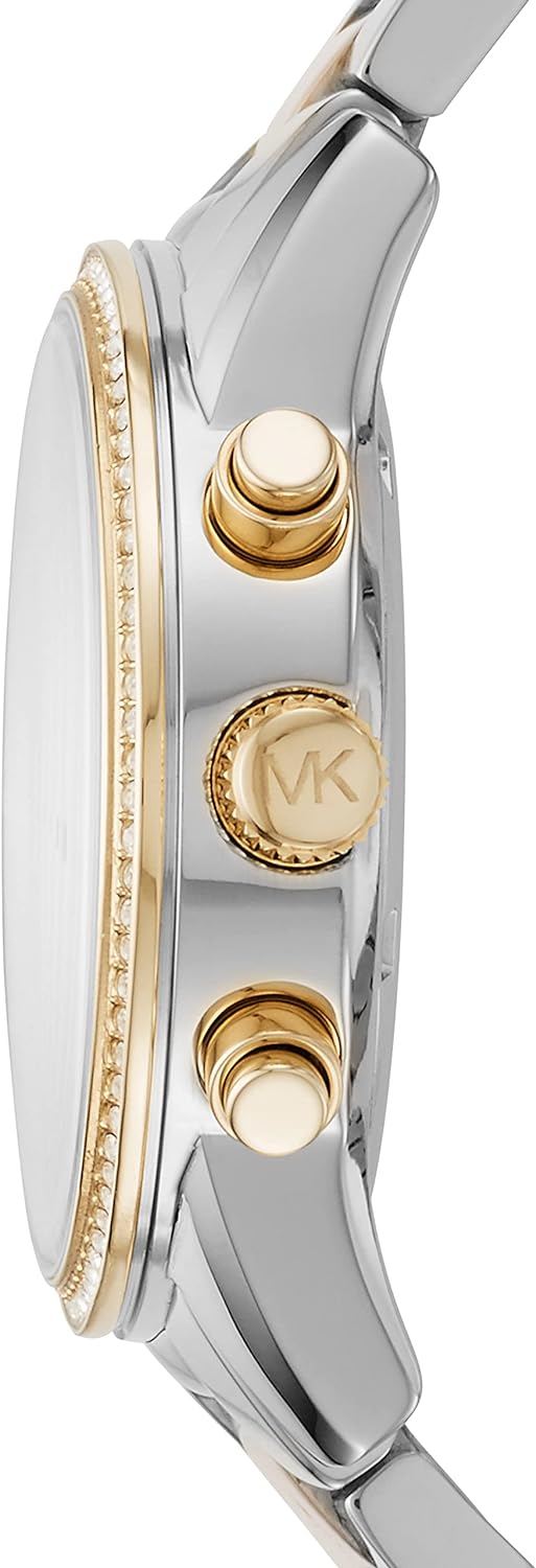 Michael Kors Ritz Womens Watch, Stainless Steel and Pavé Crystal Watch for Women